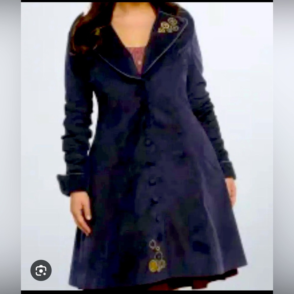 Hot Topic Tardis Limited Edition Dr. Who Trench Coat corduroy